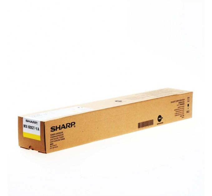 Тонер-картридж жовтий Sharp (MX60GTYA)