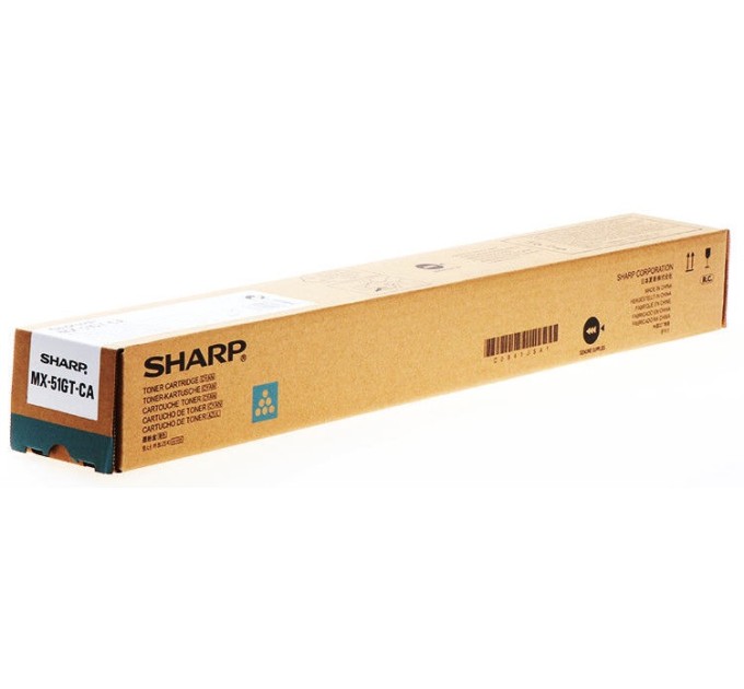 Тонер-картридж блакитний Sharp (MX51GTCA)