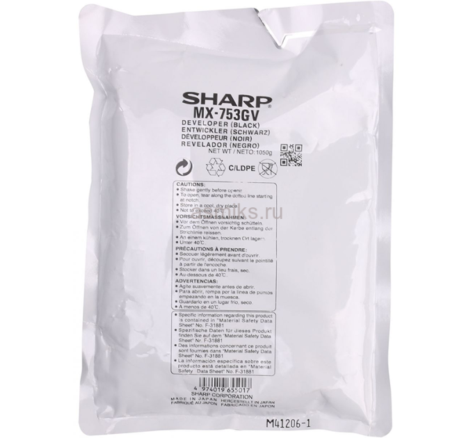 Девелопер Sharp (MX753GV)