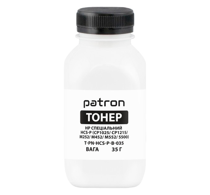 Тонер HP спеціальний HCS-P флакон, 35 г, чорний Patron (PN-HCS-P-B-035)