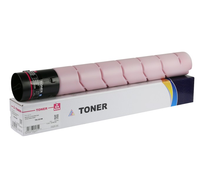 Тонер-картридж сумісний Konica Minolta Bizhub C224, TN-321M 514г, пурпуровий CET (CET7264)