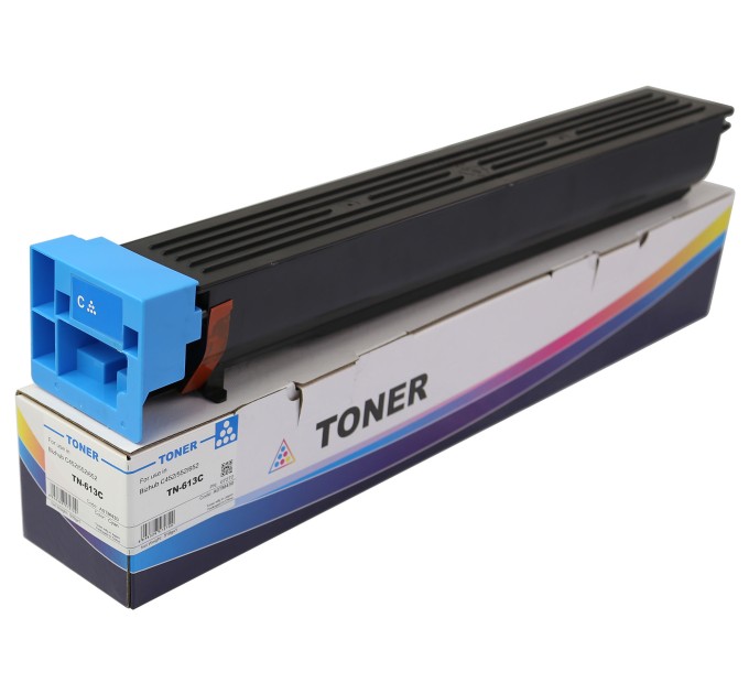 Тонер-картридж сумісний Konica Minolta Bizhub C452, TN-613C 510г, блакитний CET (CET7272)