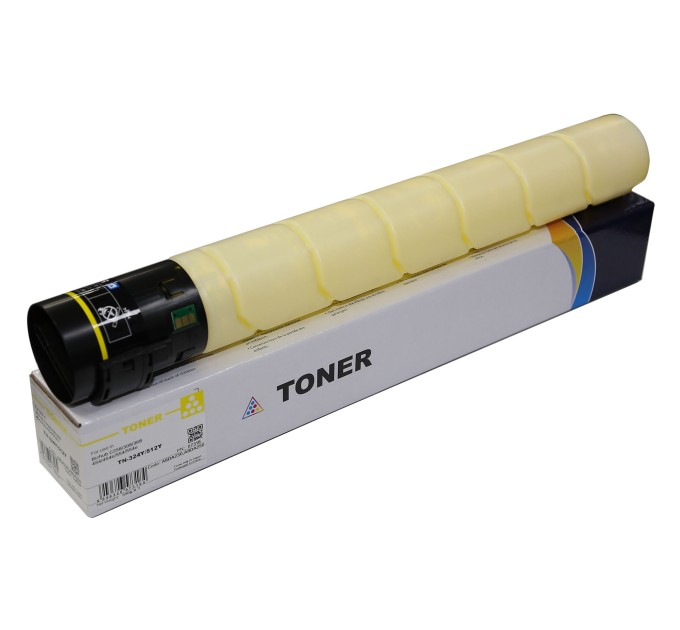 Тонер-картридж сумісний Konica Minolta Bizhub C454, TN-512Y 550г, жовтий CET (CET7318)
