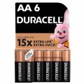 Батарейка LR06-АA лужна, MN1500, блістер, 6 шт. Duracell (5016888/5007757/5014443)