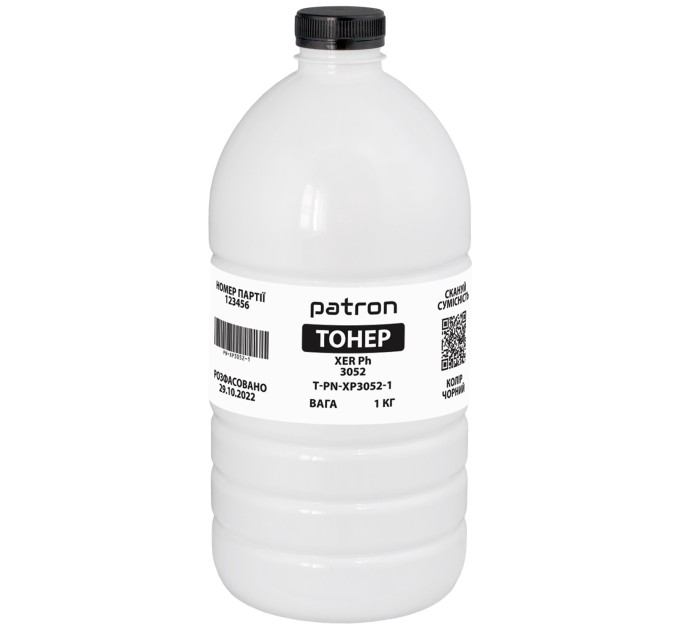 Тонер XER Ph 3052 флакон, 1 кг Patron (PN-XP3052-1)