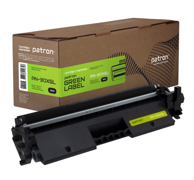Тонер-картридж сумісний HP 30X (CF230X) Green Label Patron (PN-30XGL)