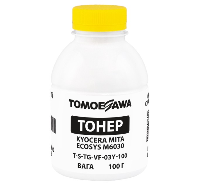 Тонер Kyocera Mita Ecosys M6030 флакон, 100 г, жовтий Tomoegawa (TSM-VF-03Y-100)