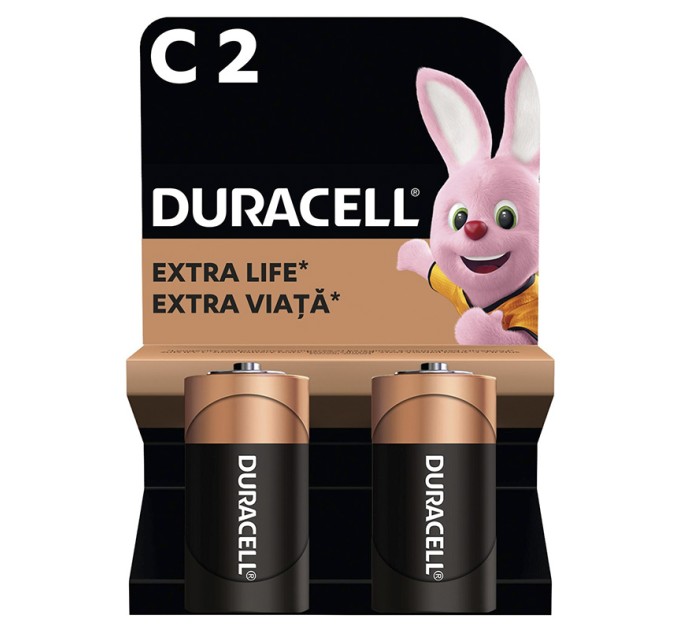 Батарейка C-LR14 лужна, MN1400 KPN, блістер, 2 шт. Duracell (5014580/5006001/5014436)