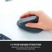 Миша бездротова MX Vertical Advanced Ergonomic, графітова Logitech (910-005448)