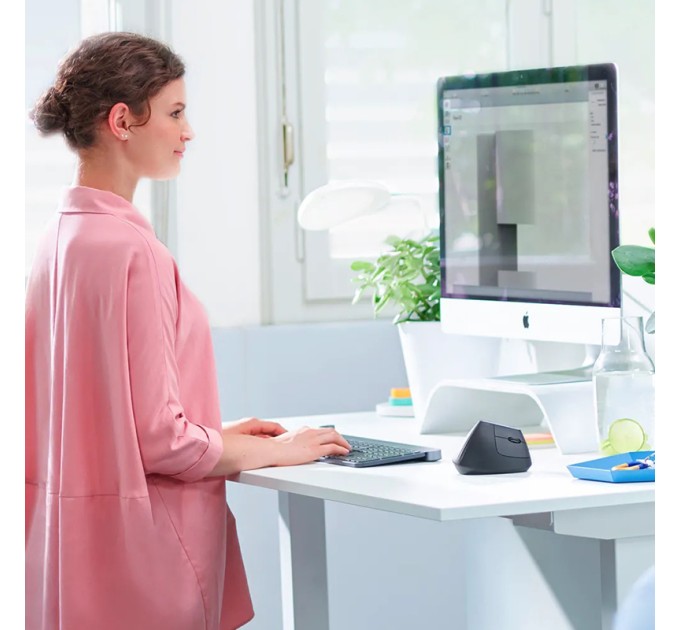 Миша бездротова MX Vertical Advanced Ergonomic, графітова Logitech (910-005448)