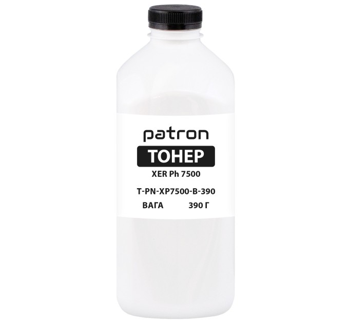 Тонер XER Ph 7500 флакон, 390 г, чорний Patron (PN-XP7500-B-390)