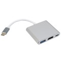 Адаптер USB Type-C на HDMI/USB 3.0/Type-C 0,1 м Patron (PN-Type-C-HUB)