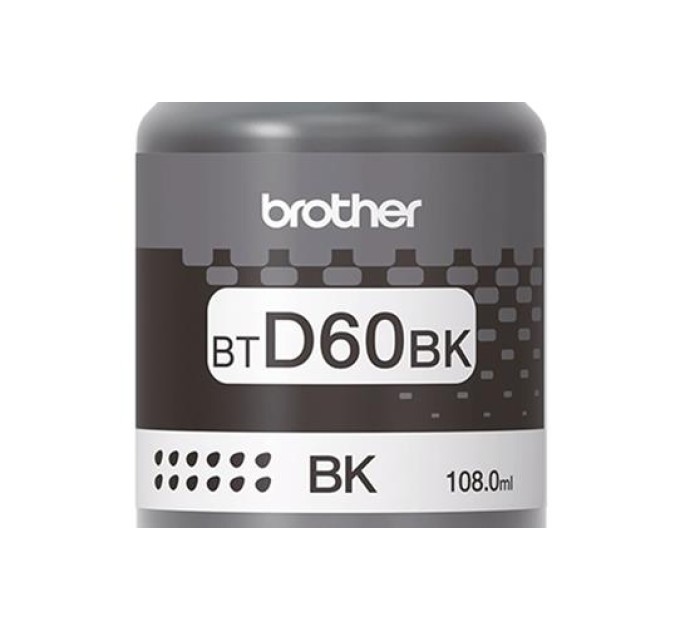 Чорнило BTD60BK чорне, 108 мл Brother (BTD60BK)
