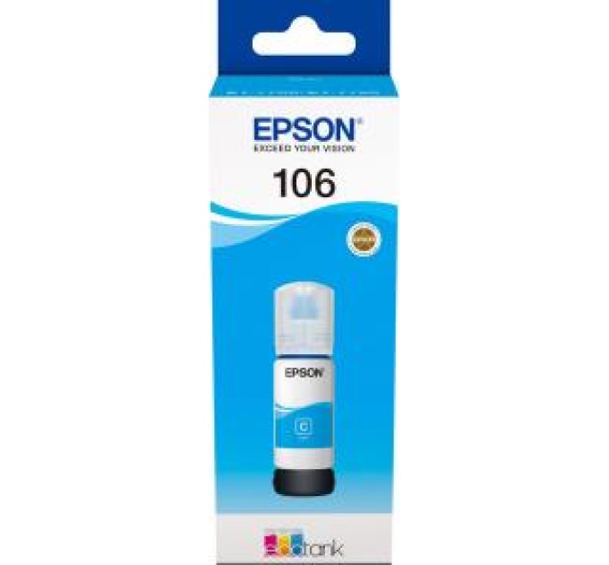Чорнило 106 блакитні, 70 мл Epson (C13T00R240)