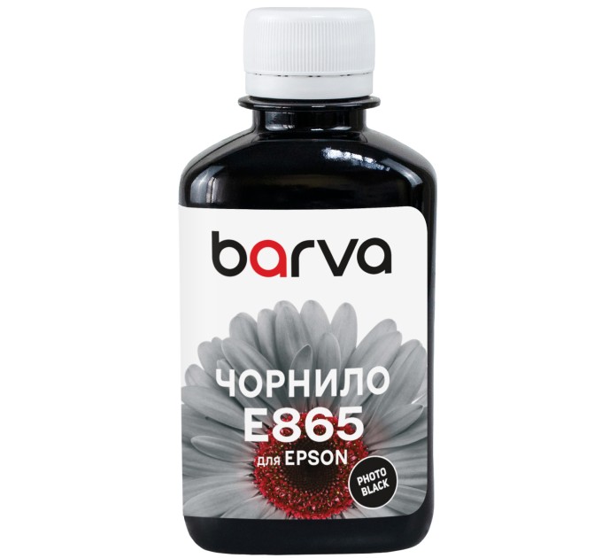 Чорнило для Epson T8651/T9651 BK спеціальне 180 мл, пігментне, чорне Barva (E865-684)