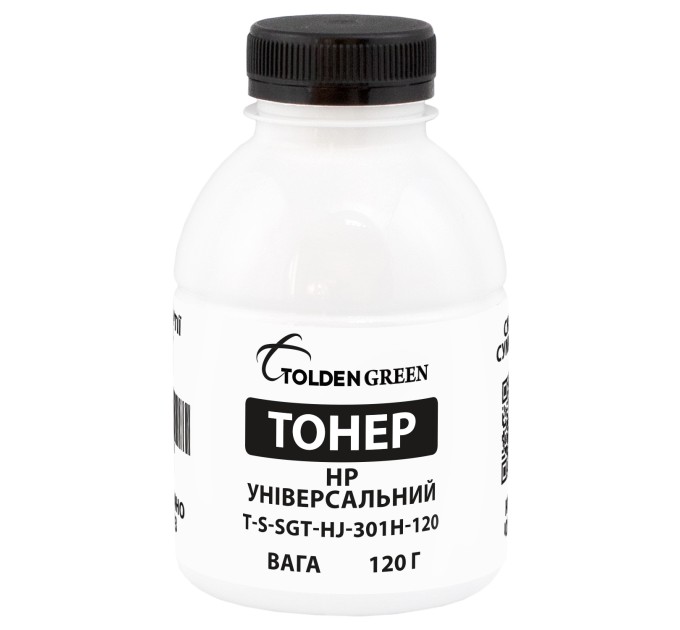 Тонер HP універсальний флакон, 120 г GoldenGreen (TSM-HJ-301H-120)