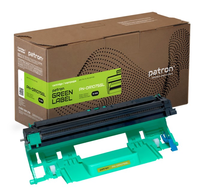Драм-картридж сумісний Brother DR-1075 Green Label Patron (PN-DR1075GL)
