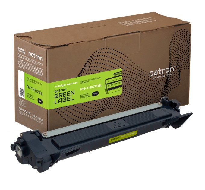 Тонер-картридж сумісний Brother TN-1075 Green Label Patron (PN-TN1075GL)