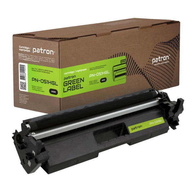 Тонер-картридж сумісний Canon 051 H Green Label Patron (PN-051HGL)