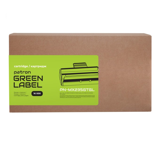 Тонер-картридж сумісний Sharp MX-235GT Green Label Patron (PN-MX235GTGL)
