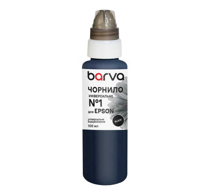 Чорнило для Epson універсальне №1 100 мл, водорозчинне, чорне Barva (EU1-445e)