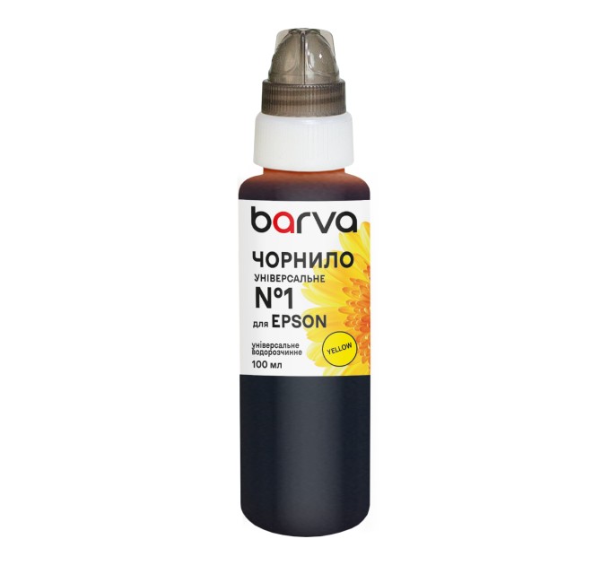 Чорнило для Epson універсальне №1 100 мл, водорозчинне, жовте Barva (EU1-450e)