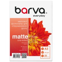 Фотопапір матовий 105 г/м2, A3, 20 арк Everyday Barva (IP-AE105-314)