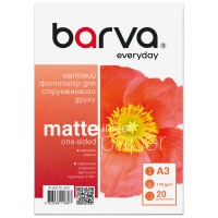 Фотопапір матовий 170 г/м2, A3, 20 арк Everyday Barva (IP-AE170-324)