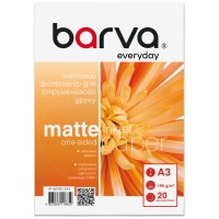 Фотопапір матовий 190 г/м2, A3, 20 арк Everyday Barva (IP-AE190-293)