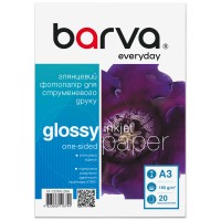 Фотопапір глянцевий 180 г/м2, A3, 20 арк Everyday Barva (IP-CE180-284)