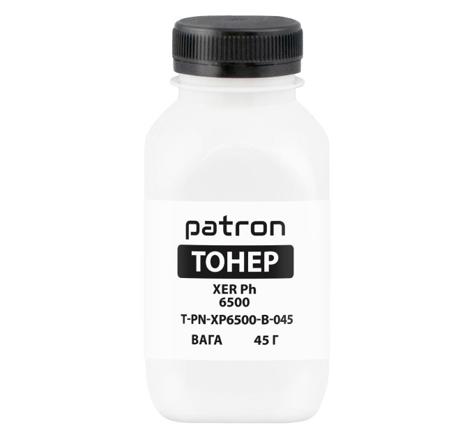 Тонер XER Ph 6500 флакон, 45 г, чорний Patron (PN-XP6500-B-045)