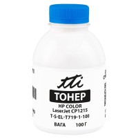 Тонер HP CLJ CP1215 флакон, 100 г, блакитний TTI (TSM-T719-1-100)