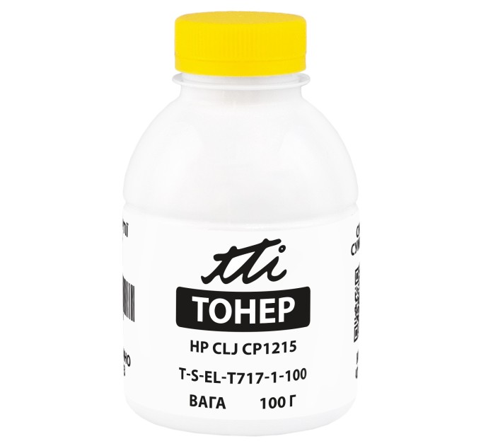 Тонер HP CLJ CP1215 флакон, 100 г, жовтий TTI (TSM-T717-1-100)