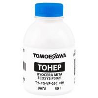 Тонер Kyocera Mita Ecosys P5021 флакон, 50 г, блакитний Tomoegawa (TSM-VF-05C-050)