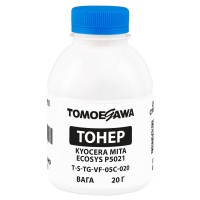 Тонер Kyocera Mita Ecosys P5021 флакон, 20 г, блакитний Tomoegawa (TSM-VF-05C-020)