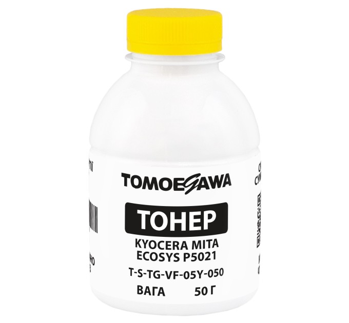 Тонер Kyocera Mita Ecosys P5021 флакон, 50 г, жовтий Tomoegawa (TSM-VF-05Y-050)