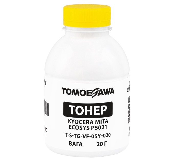 Тонер Kyocera Mita Ecosys P5021 флакон, 20 г, жовтий Tomoegawa (TSM-VF-05Y-020)