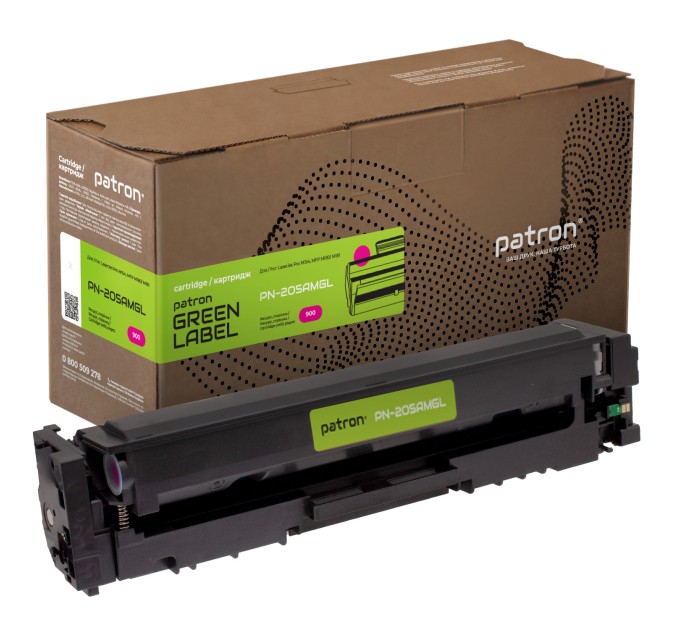 Картридж сумісний HP 205A (CF533A) Green Label, пурпуровий Patron (PN-205AMGL)