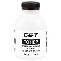 Тонер HP універсальний CE-A14 флакон, 100 г CET (TSM-CE-A14-100)