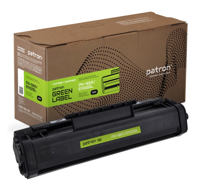 Картридж сумісний HP 92A (C4092A)/Canon EP-22 Green Label Patron (PN-92A/EP22GL)