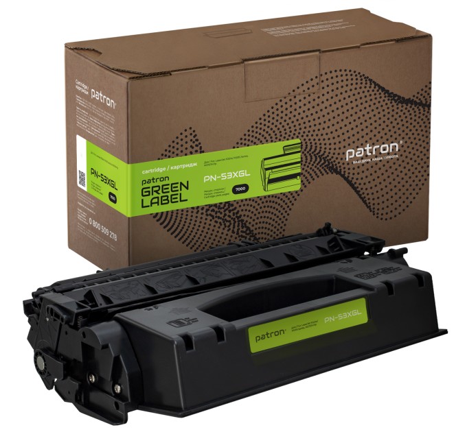 Картридж сумісний HP 53X (Q7553X) Green Label Patron (PN-53XGL)