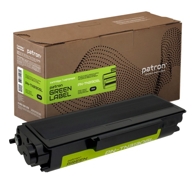 Тонер-картридж сумісний Brother TN-3130 Green Label Patron (PN-TN3130GL)