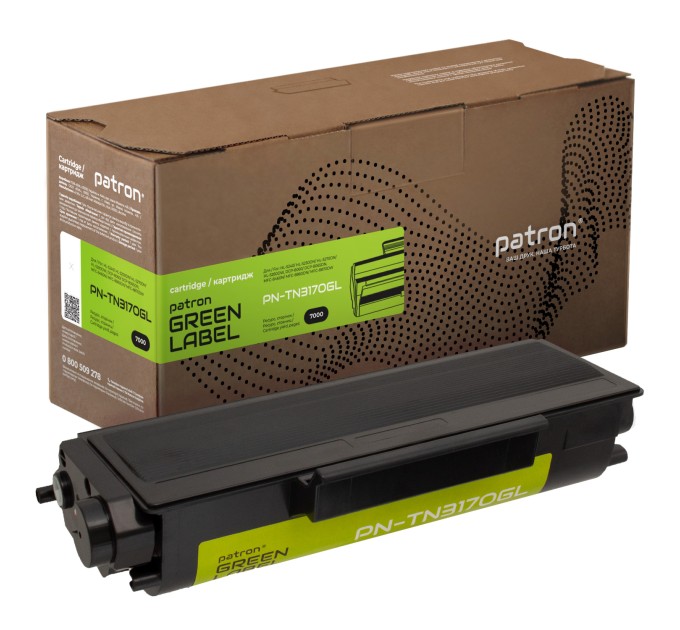 Тонер-картридж сумісний Brother TN-3170 Green Label Patron (PN-TN3170GL)