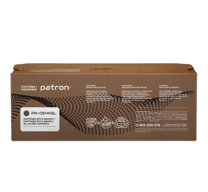 Картридж сумісний Canon 054 Green Label, чорний Patron (PN-054KGL)