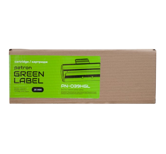 Картридж сумісний Canon 039 H Green Label Patron (PN-039HGL)