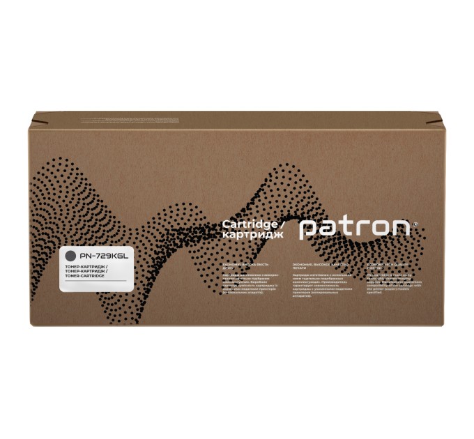 Тонер-картридж сумісний Canon 729 чорний Green Label Patron (PN-729KGL)