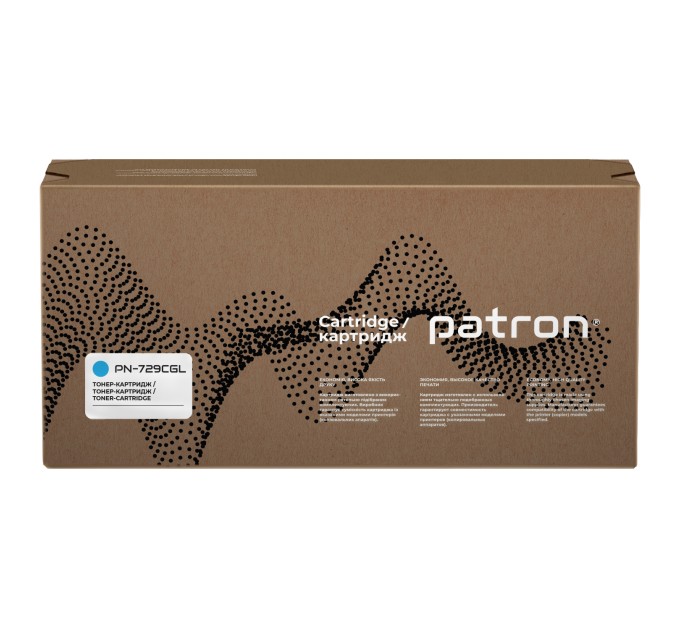 Тонер-картридж сумісний Canon 729 блакитний Green Label Patron (PN-729CGL)