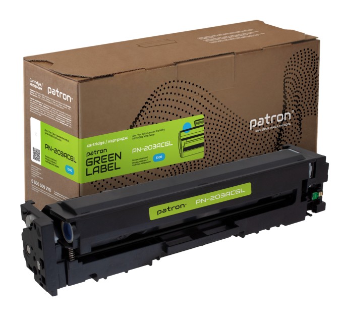 Картридж сумісний HP 203A (CF541A) блакитний Green Label Patron (PN-203ACGL)