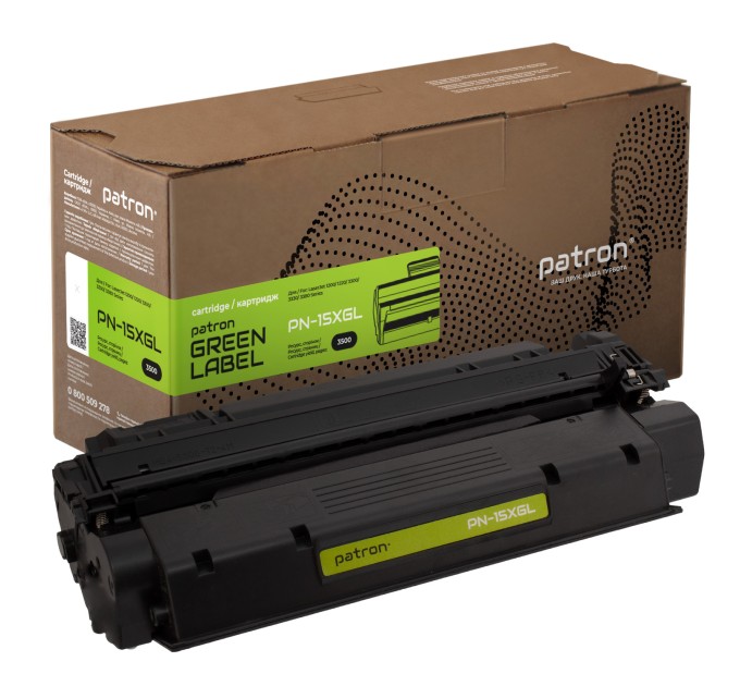 Картридж сумісний HP 15X (C7115X) Green Label Patron (PN-15XGL)