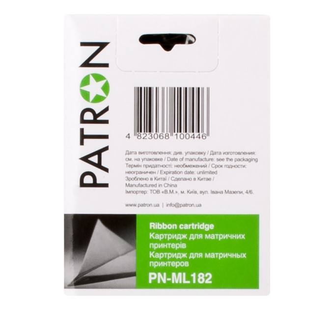 Картридж сумісний Oki MicroLine 182 чорний Patron (PN-ML182)